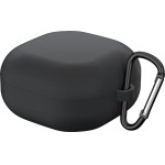 Techsuit - Silicone Case - for Samsung Galaxy Buds FE / 2 Pro / 2 / Live / Pro, Smooth Ultrathin Material - Black