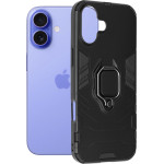 Techsuit - Silicone Shield - iPhone 16 - Black