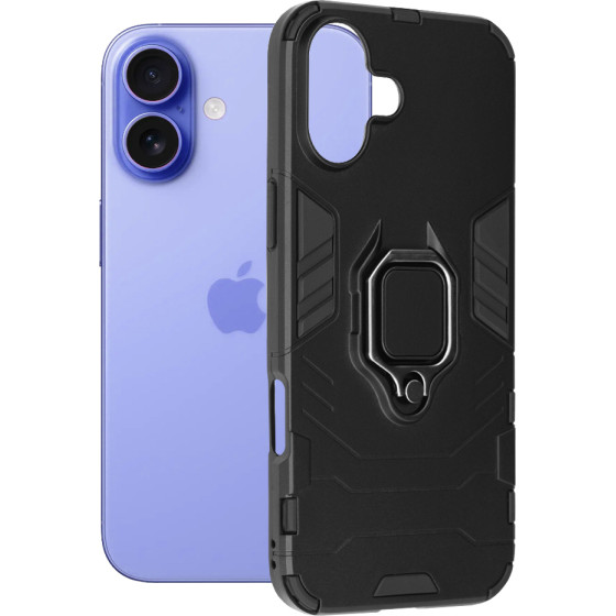 Techsuit - Silicone Shield - iPhone 16 - Black