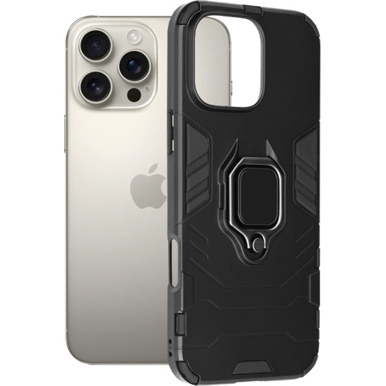 Techsuit - Silicone Shield - iPhone 16 Pro Max - Black