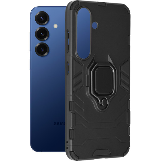 Techsuit - Silicone Shield - Samsung Galaxy S25 - Black