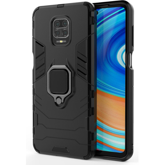Techsuit - Silicone Shield - Xiaomi Redmi Note 9S / Note 9 Pro / Note 9 Pro Max - Black
