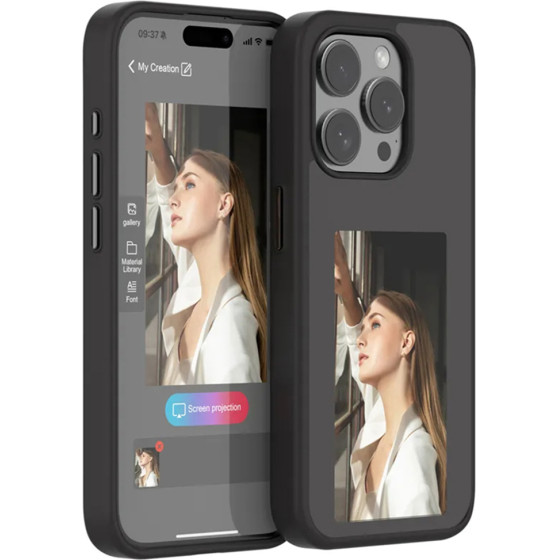 Techsuit - SmartScreen NFC - iPhone 15 Pro Max - Black
