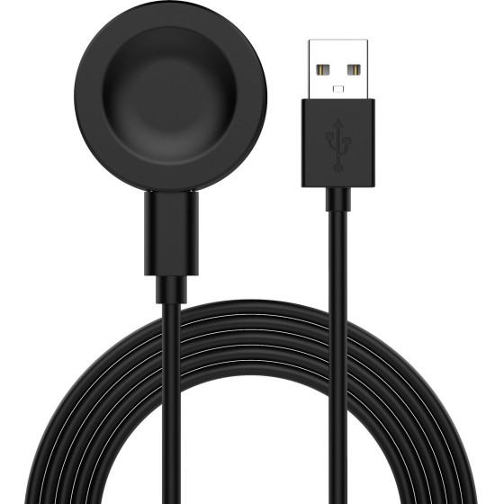 Techsuit - SmartWatch Wireless Charging Cable (THC2) - for Huawei Watch 4/4 Pro/GT4/Honor 4 Pro, 10W with Desk Holder - Black