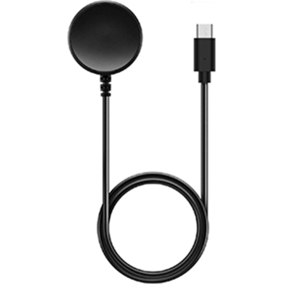Techsuit - SmartWatch Wireless Charging Cable (TSC22) - for Samsung Galaxy Watch 3/4/5, Type-C, 2.5W, with Desk Holder - Black