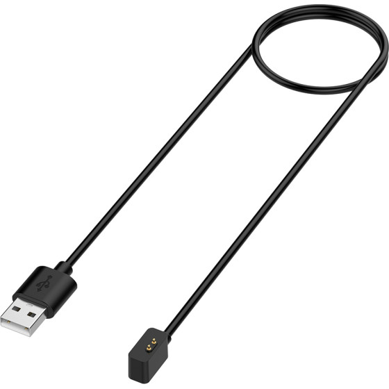 Techsuit - SmartWatch Wireless Charging Cable (TXC2) - for Xiaomi Band 7 Pro/Watch Lite 2/Redmi Watch2, USB, 3.5W, 1m - Black