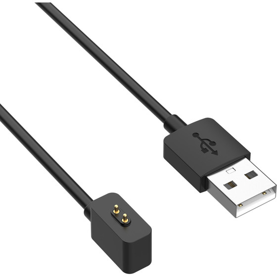 Techsuit - SmartWatch Wireless Charging Cable (TXC3) - for Xiaomi Mi Band 8/8 Pro/Redmi Watch 3 Lite , USB, 3.5W, 1m - Black