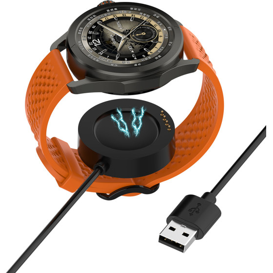 Techsuit - SmartWatch Wireless Charging Cable (TXC9) - for Xiaomi Watch S4 Sport, USB - Black