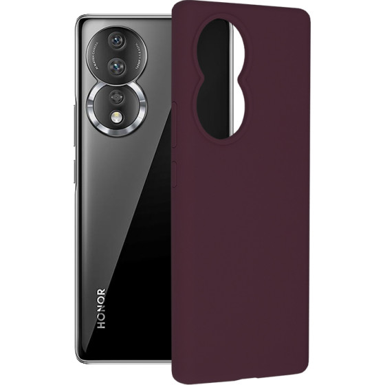Techsuit - Soft Edge Silicone - Honor 80 - Plum Violet