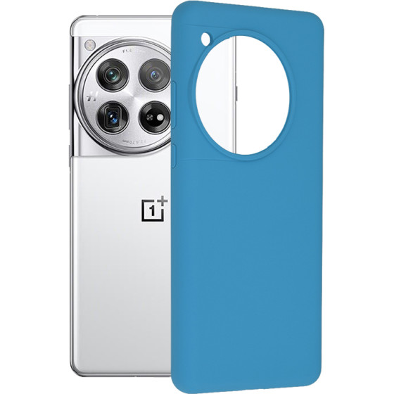 Techsuit - Soft Edge Silicone - OnePlus 12 - Denim Blue