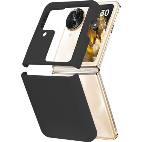 Techsuit - Soft Edge Silicone - Oppo Find N3 Flip - Black