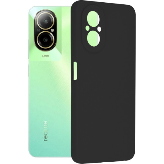 Techsuit - Soft Edge Silicone - Realme C67 4G - Black