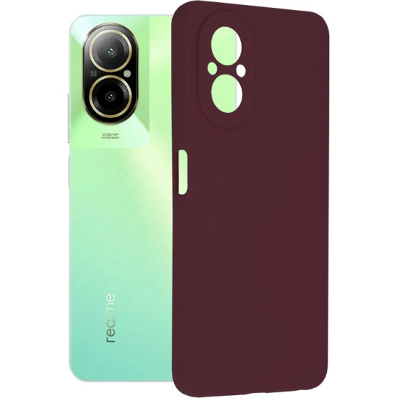 Techsuit - Soft Edge Silicone - Realme C67 4G - Plum Violet