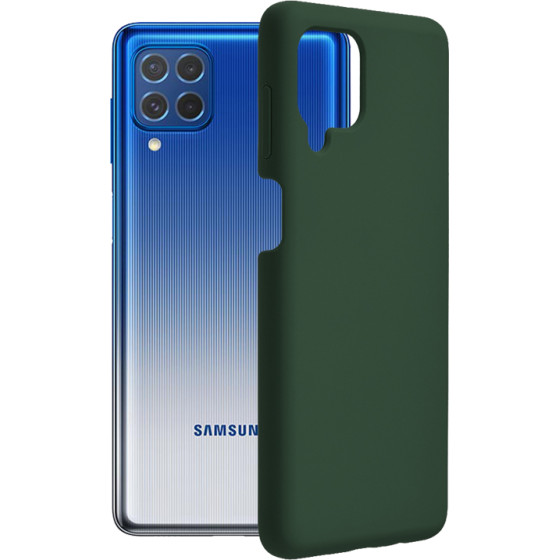 Techsuit - Soft Edge Silicone - Samsung Galaxy F62 / M62 - Dark Green