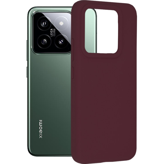 Techsuit - Soft Edge Silicone - Xiaomi 14 - Plum Violet