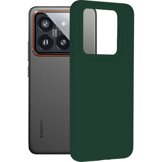 Techsuit - Soft Edge Silicone - Xiaomi 14 Pro - Dark Green