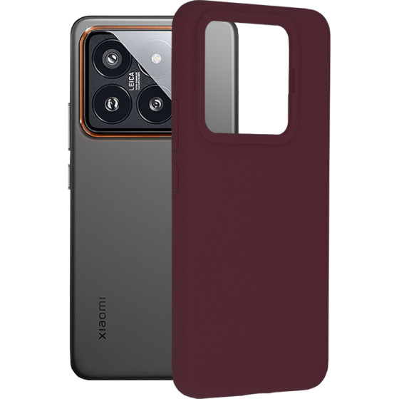 Techsuit - Soft Edge Silicone - Xiaomi 14 Pro - Plum Violet