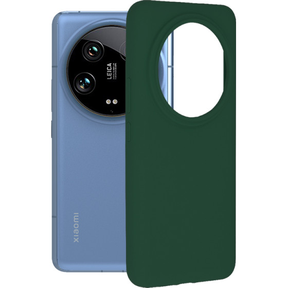 Techsuit - Soft Edge Silicone - Xiaomi 14 Ultra - Dark Green