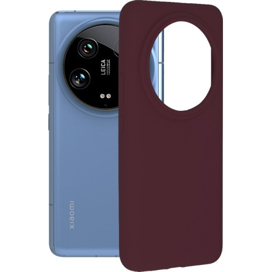 Techsuit - Soft Edge Silicone - Xiaomi 14 Ultra - Plum Violet