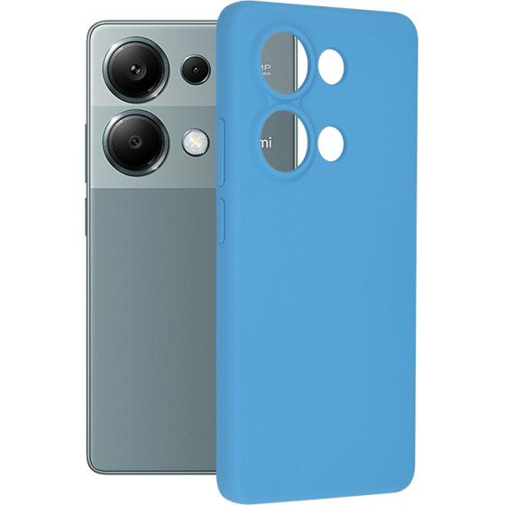 Techsuit - Soft Edge Silicone - Xiaomi Redmi Note 13 Pro 4G / Poco M6 Pro 4G - Denim Blue