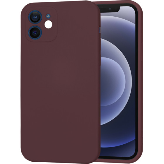 Techsuit - SoftFlex - iPhone 12 - Plum Red