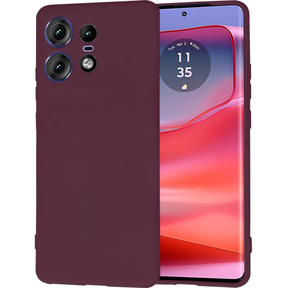 Techsuit - SoftFlex - Motorola Edge 50 Pro - Plum Red