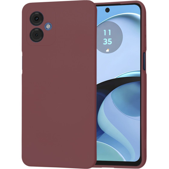 Techsuit - SoftFlex - Motorola Moto G14 - Plum Red