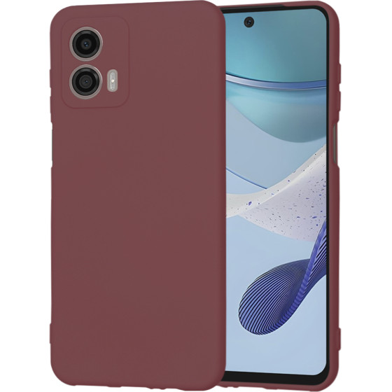 Techsuit - SoftFlex - Motorola Moto G53 - Plum Red