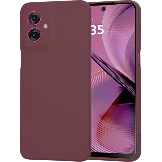 Techsuit - SoftFlex - Motorola Moto G55 - Plum Red
