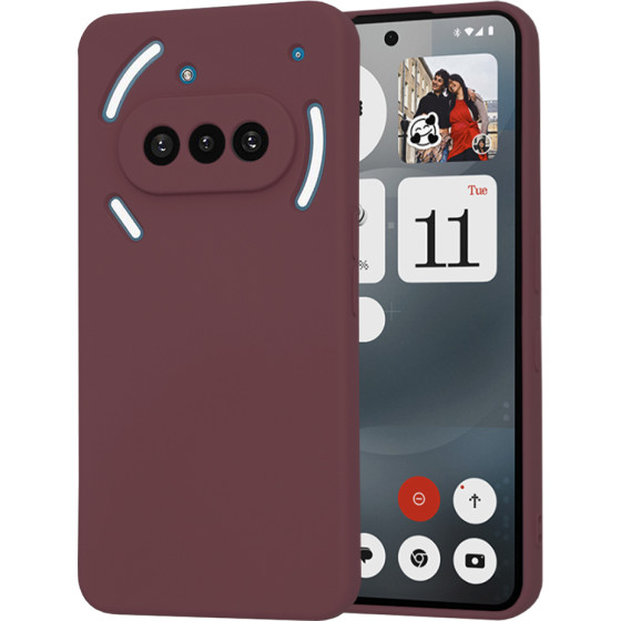 Techsuit - SoftFlex - Nothing Phone (3a) - Plum Red