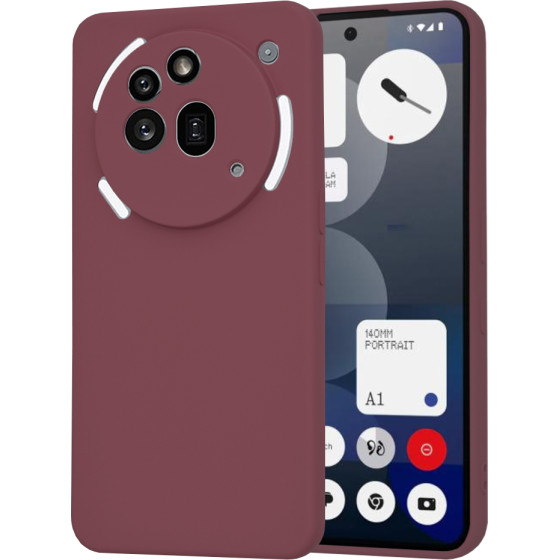 Techsuit - SoftFlex - Nothing Phone (3a) Pro - Plum Red