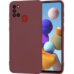 Techsuit - SoftFlex - Samsung Galaxy A21s - Plum Red