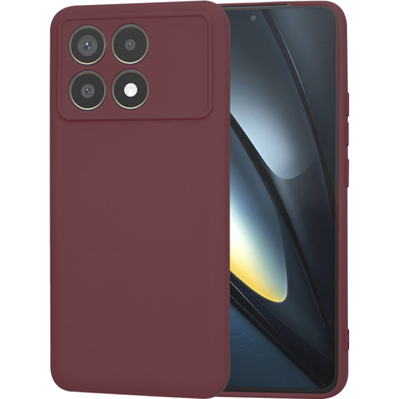 Techsuit - SoftFlex - Xiaomi Poco F6 Pro - Plum Red