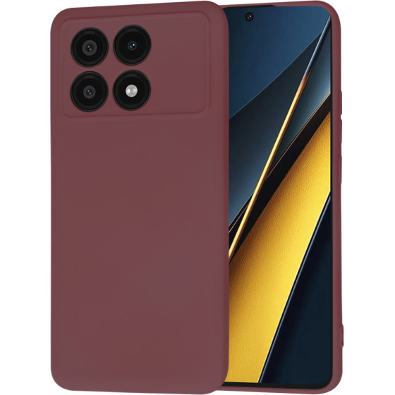 Techsuit - SoftFlex - Xiaomi Poco X6 Pro - Plum Red
