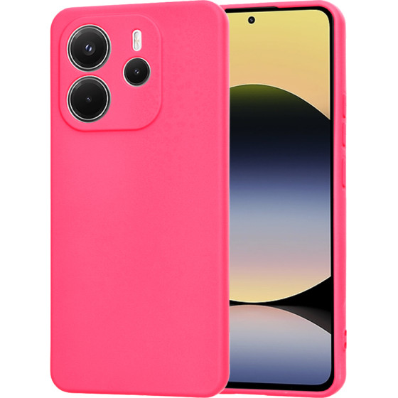 Techsuit - SoftFlex - Xiaomi Redmi Note 14 4G (163.25 x 76.55 x 8.16mm) - Hot Pink