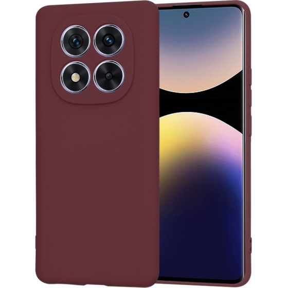 Techsuit - SoftFlex - Xiaomi Redmi Note 14 Pro 5G / Poco X7 - Plum Red