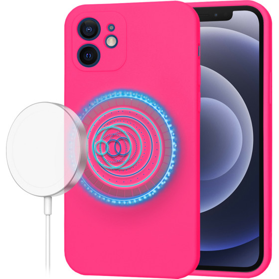 Techsuit - SoftFlex MagSafe - iPhone 12 - Hot Pink