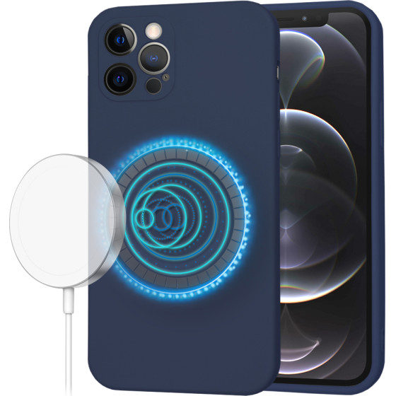 Techsuit - SoftFlex MagSafe - iPhone 12 Pro - Navy Blue