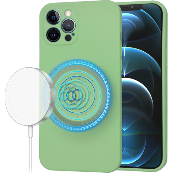 Techsuit - SoftFlex MagSafe - iPhone 12 Pro Max - Mint Green