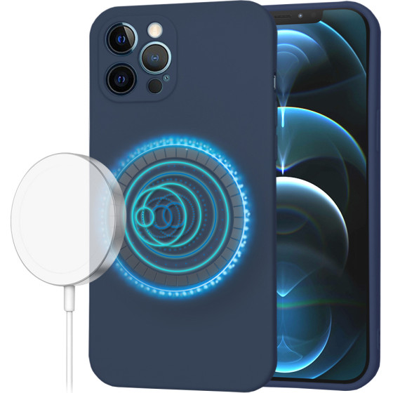 Techsuit - SoftFlex MagSafe - iPhone 12 Pro Max - Navy Blue