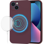 Techsuit - SoftFlex MagSafe - iPhone 13 - Plum Red