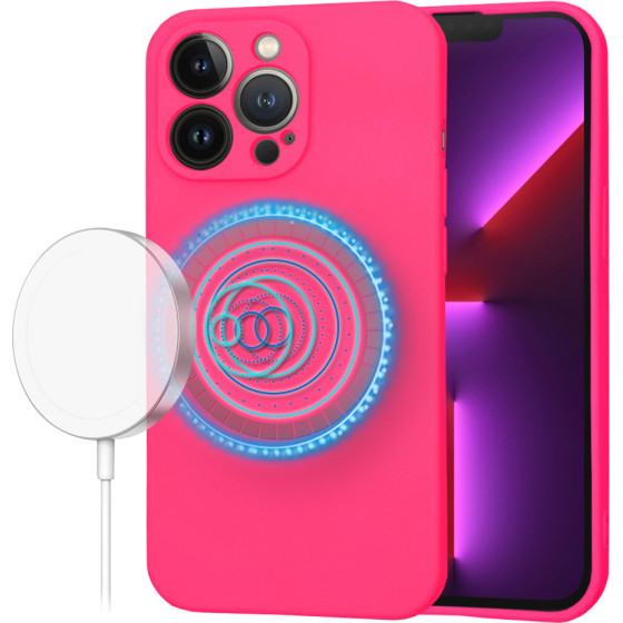 Techsuit - SoftFlex MagSafe - iPhone 13 Pro - Hot Pink