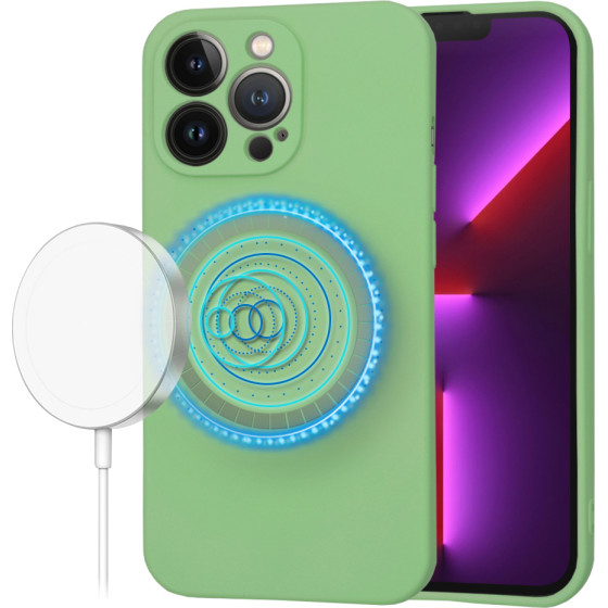 Techsuit - SoftFlex MagSafe - iPhone 13 Pro - Mint Green