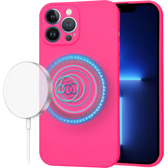 Techsuit - SoftFlex MagSafe - iPhone 13 Pro Max - Hot Pink