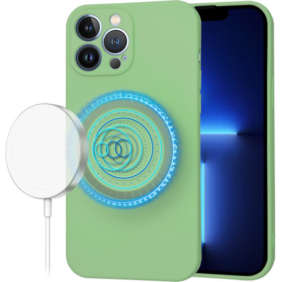 Techsuit - SoftFlex MagSafe - iPhone 13 Pro Max - Mint Green