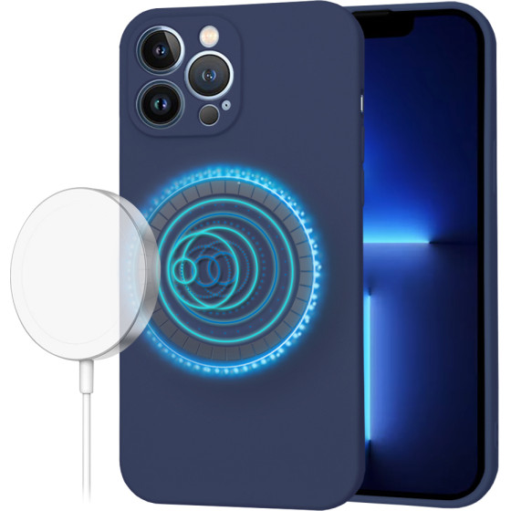 Techsuit - SoftFlex MagSafe - iPhone 13 Pro Max - Navy Blue