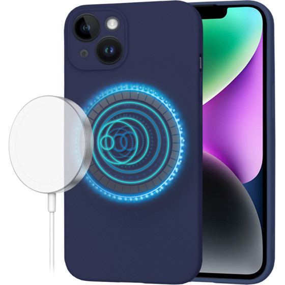 Techsuit - SoftFlex MagSafe - iPhone 14 - Navy Blue
