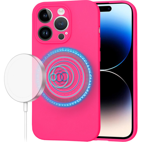 Techsuit - SoftFlex MagSafe - iPhone 14 Pro - Hot Pink