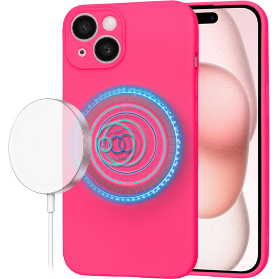 Techsuit - SoftFlex MagSafe - iPhone 15 - Hot Pink