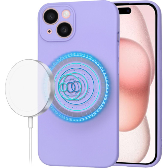 Techsuit - SoftFlex MagSafe - iPhone 15 - Light Purple